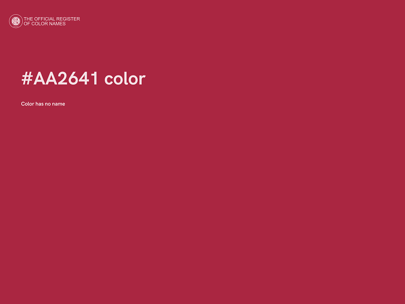 #AA2641 color image