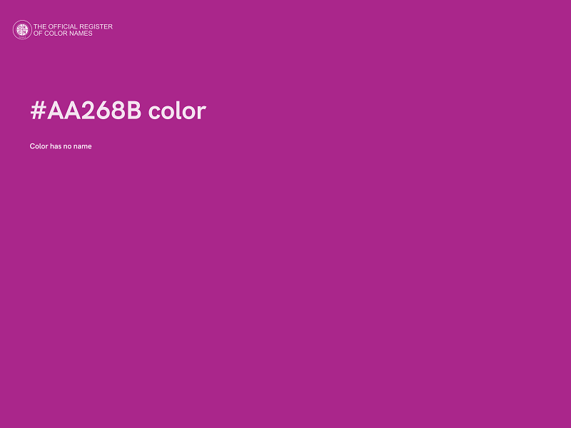 #AA268B color image