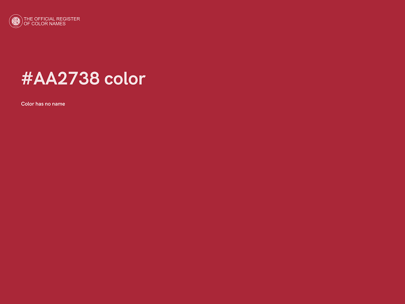 #AA2738 color image
