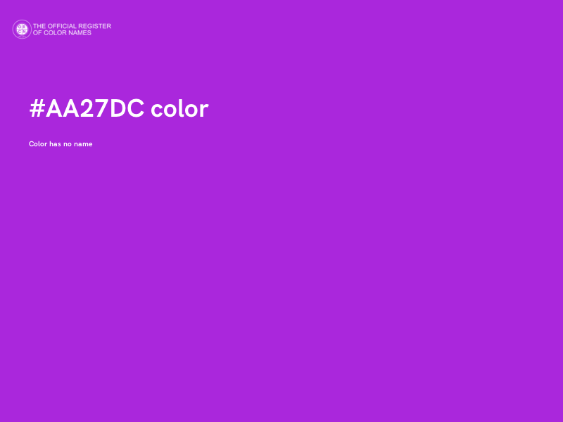 #AA27DC color image
