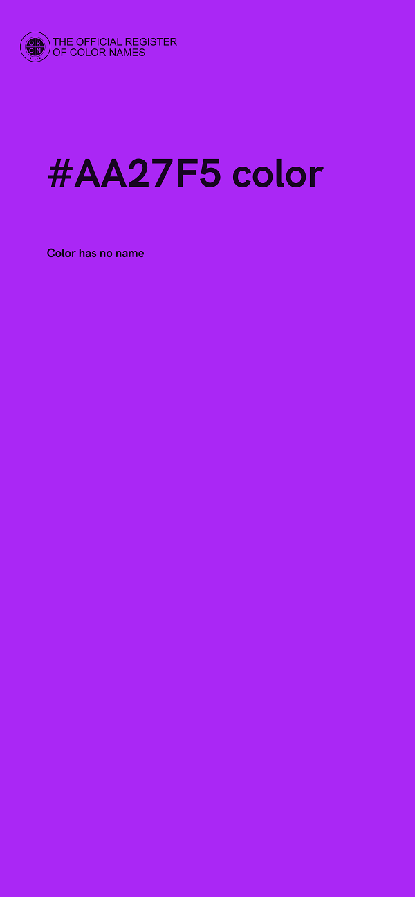 #AA27F5 color image