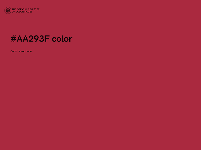 #AA293F color image
