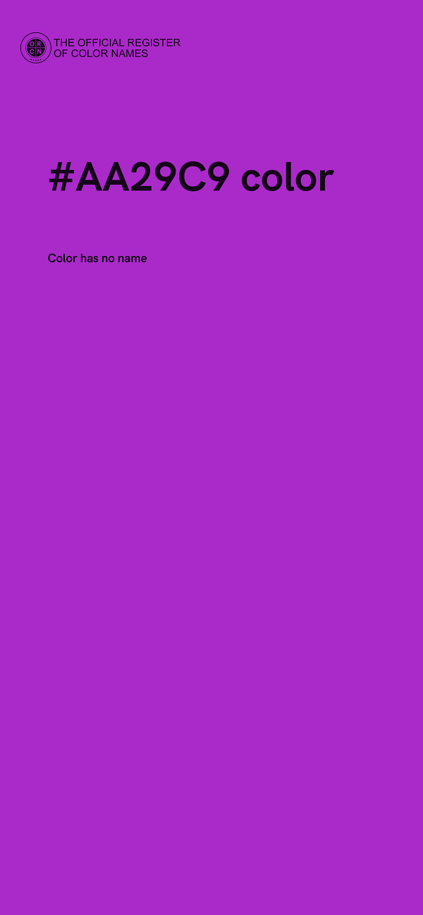 #AA29C9 color image