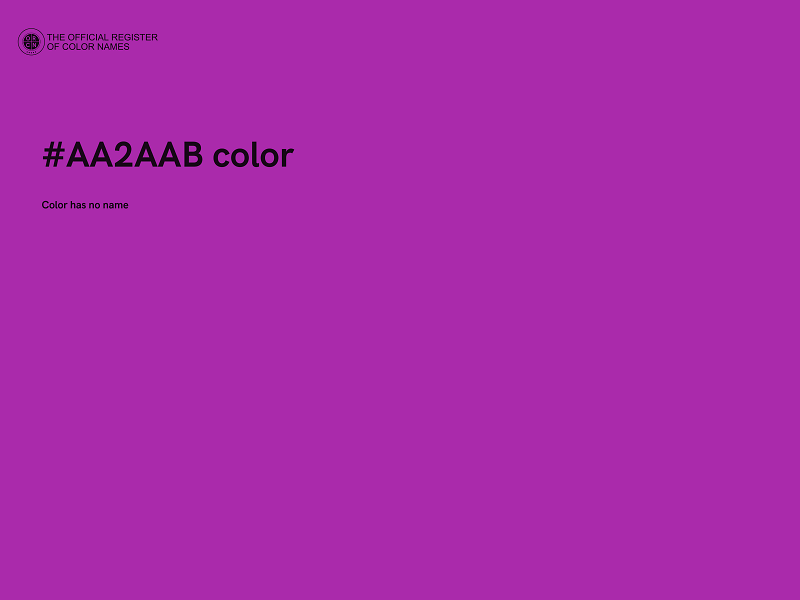 #AA2AAB color image