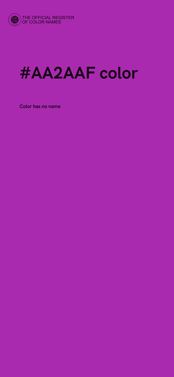 #AA2AAF color image