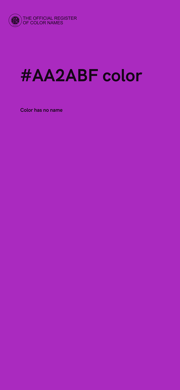 #AA2ABF color image