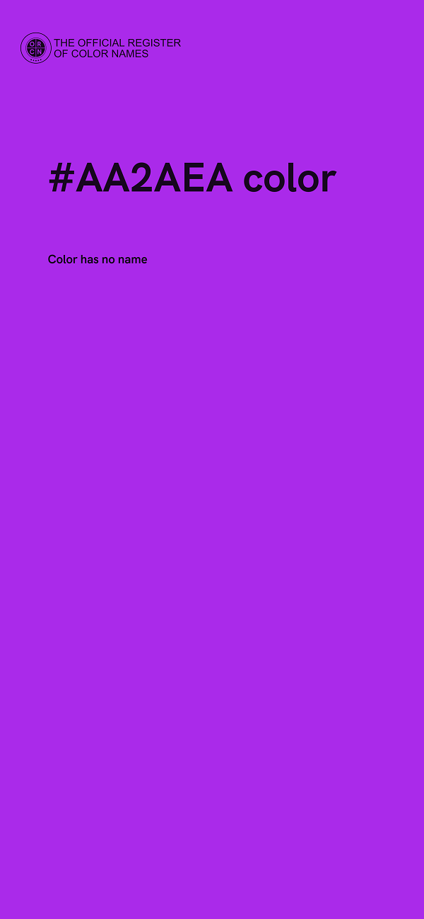 #AA2AEA color image