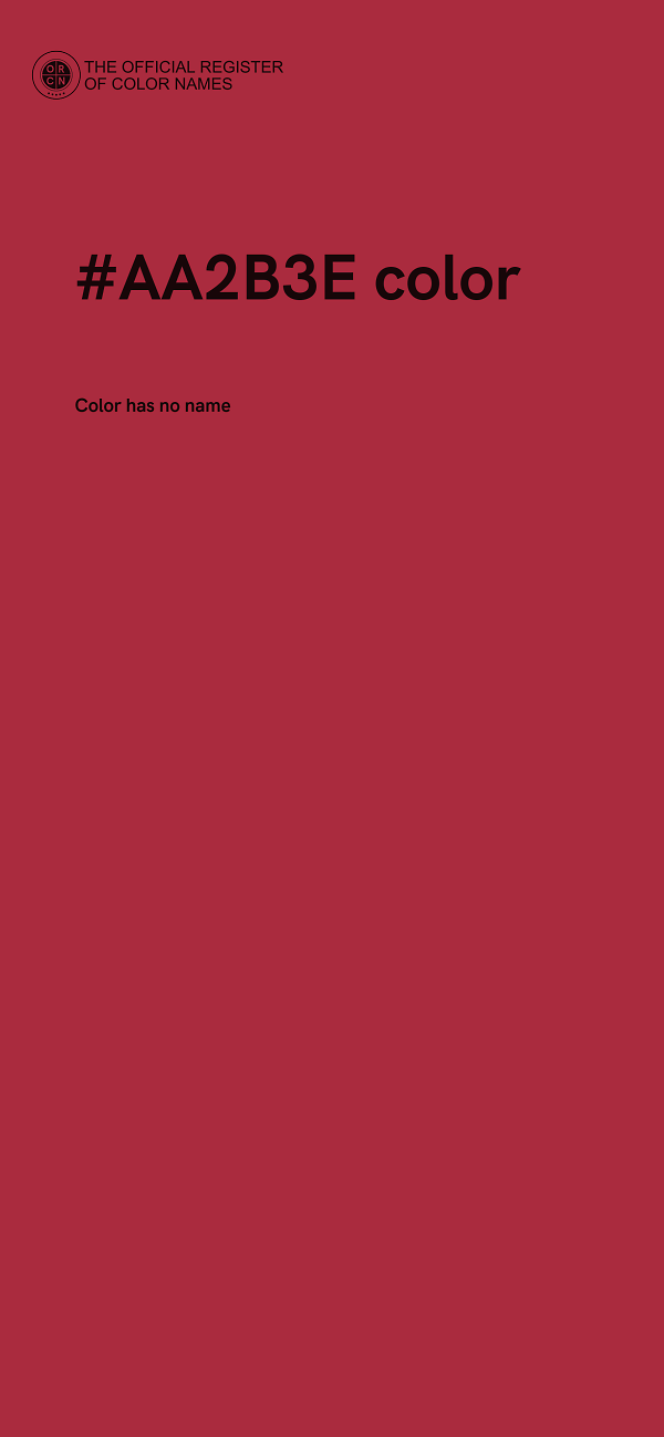 #AA2B3E color image