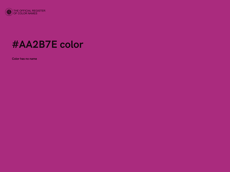 #AA2B7E color image