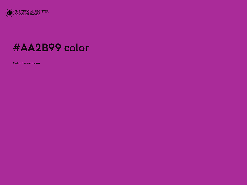 #AA2B99 color image
