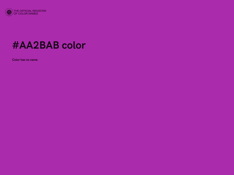 #AA2BAB color image
