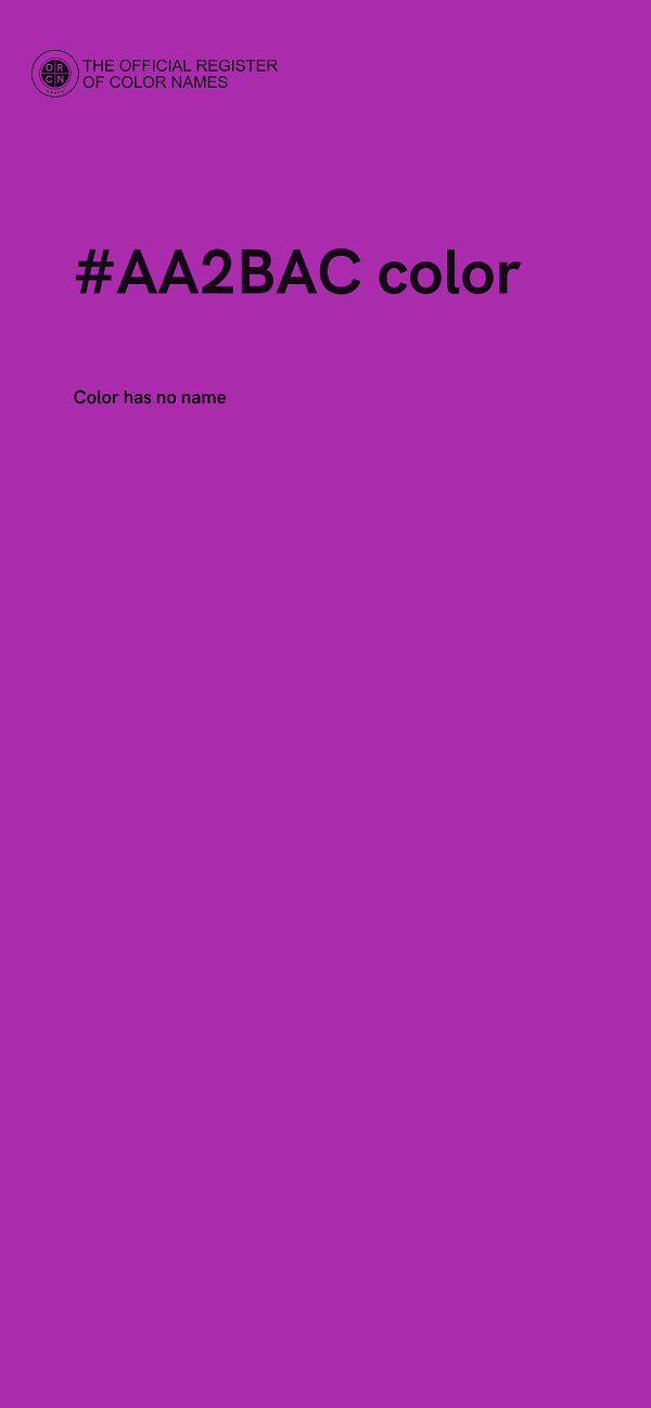 #AA2BAC color image