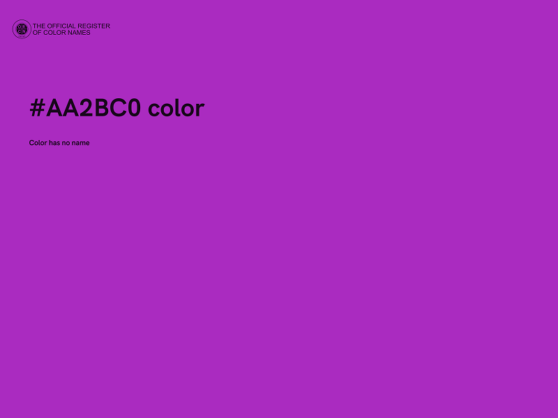 #AA2BC0 color image