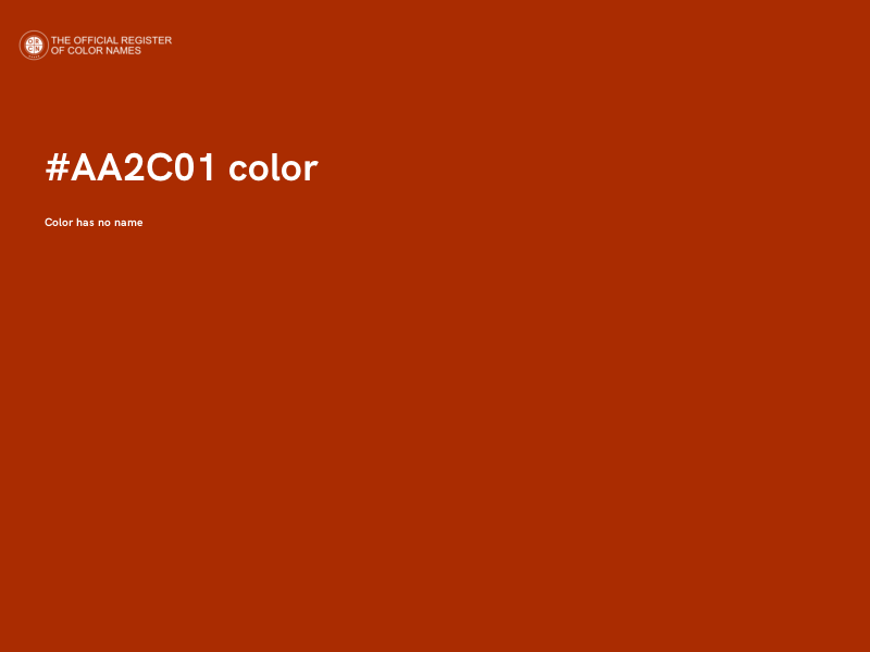 #AA2C01 color image