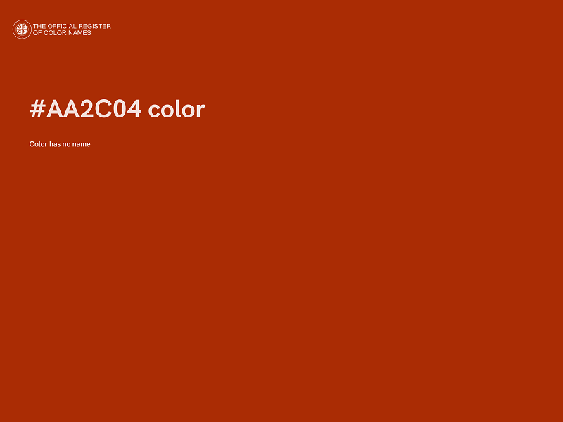 #AA2C04 color image