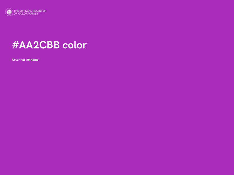#AA2CBB color image