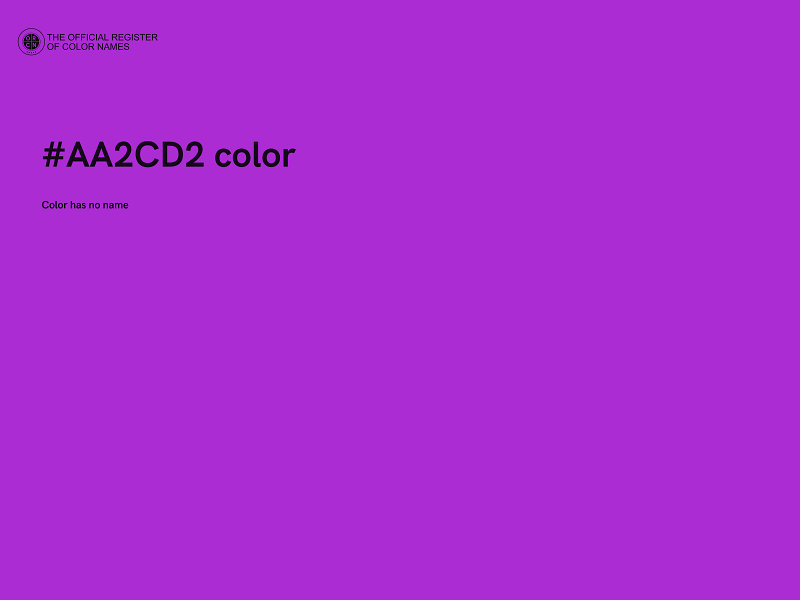 #AA2CD2 color image