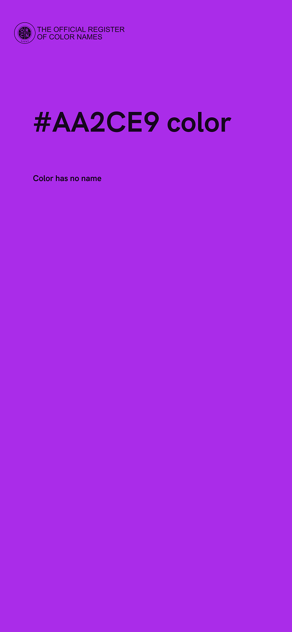 #AA2CE9 color image