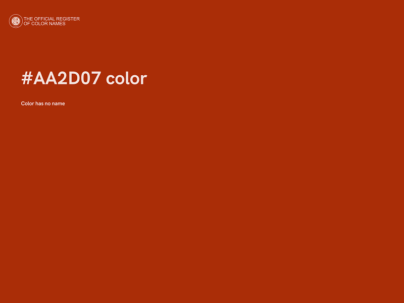 #AA2D07 color image