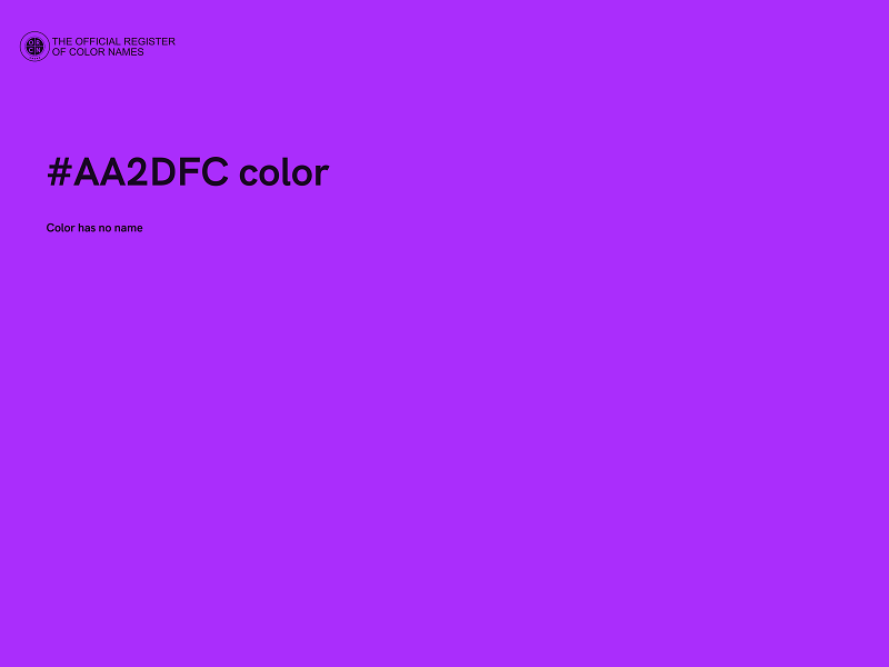 #AA2DFC color image