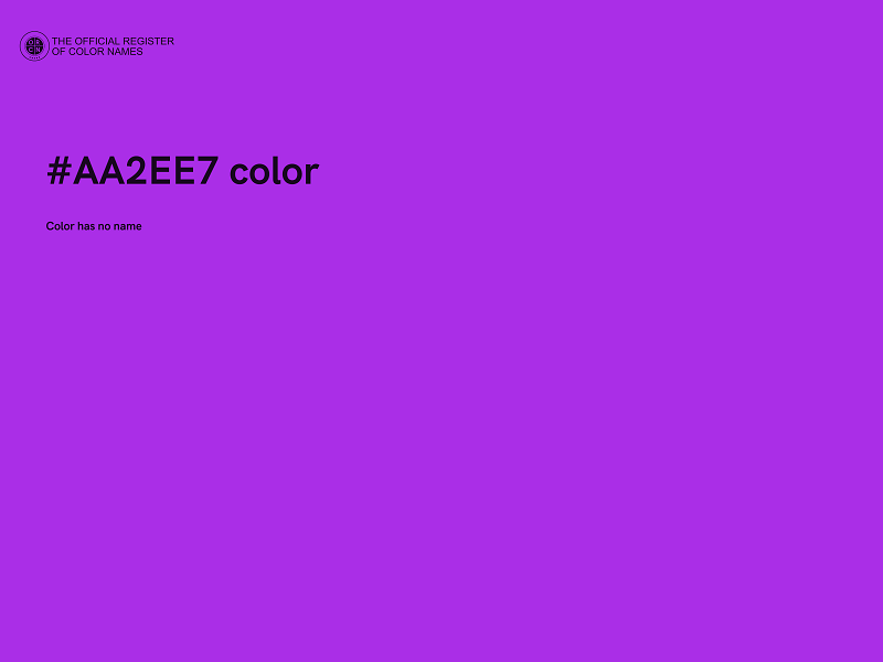 #AA2EE7 color image