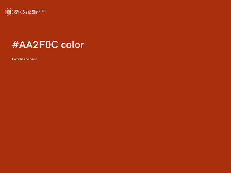 #AA2F0C color image