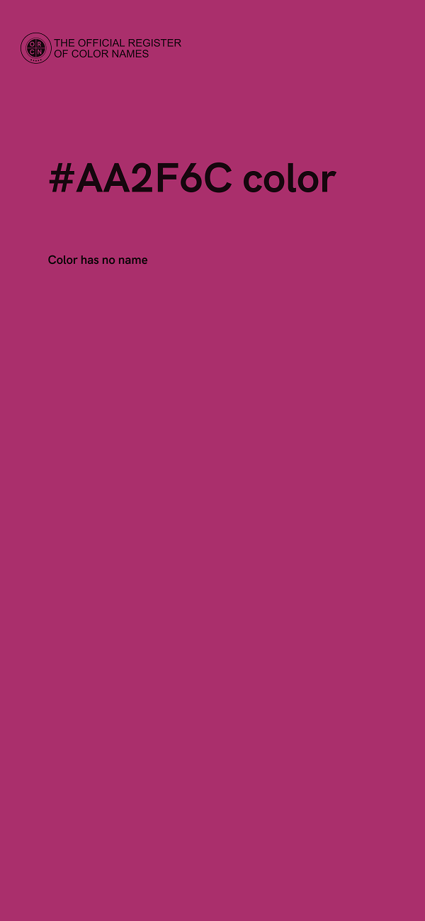 #AA2F6C color image