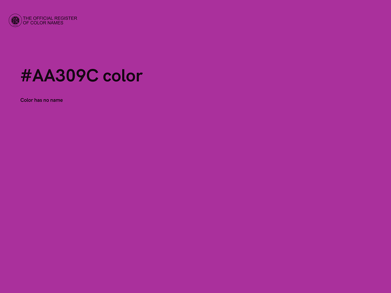 #AA309C color image