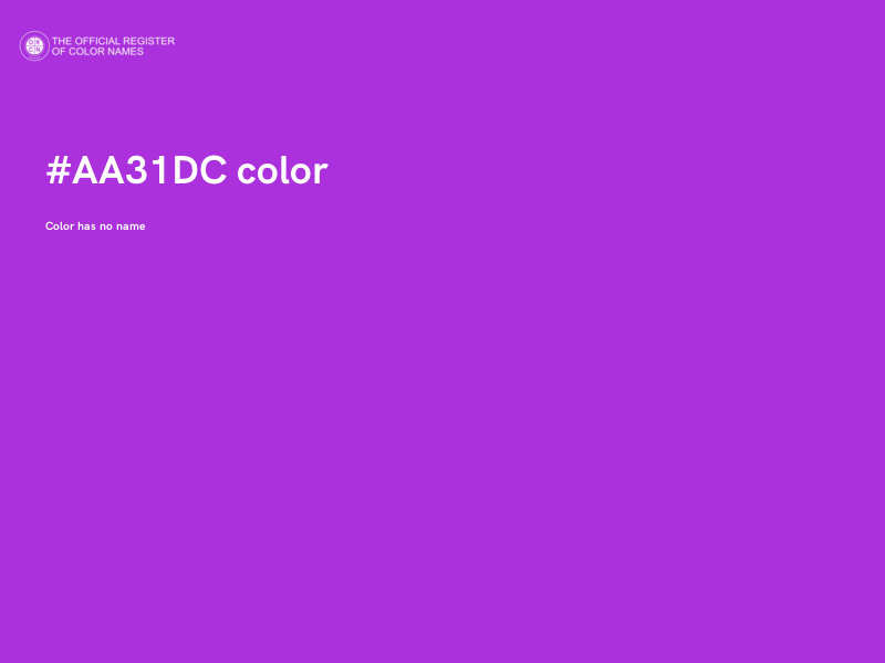#AA31DC color image