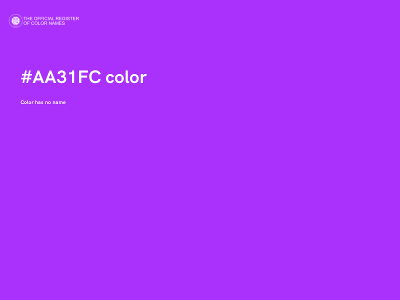 #AA31FC color image