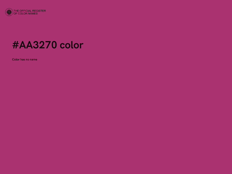 #AA3270 color image