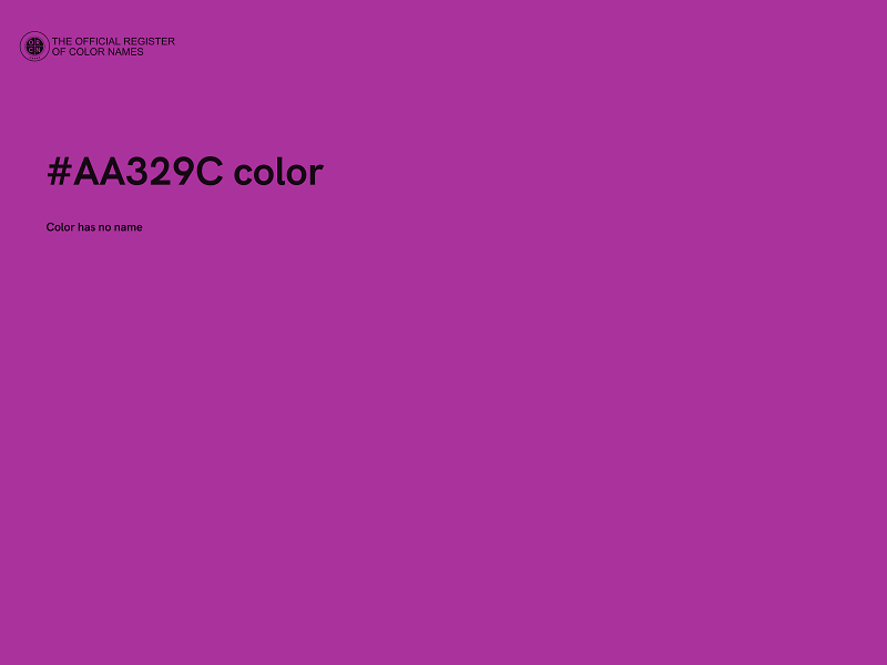 #AA329C color image