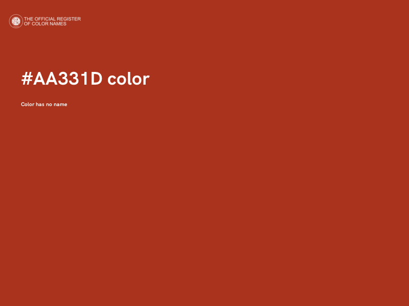 #AA331D color image