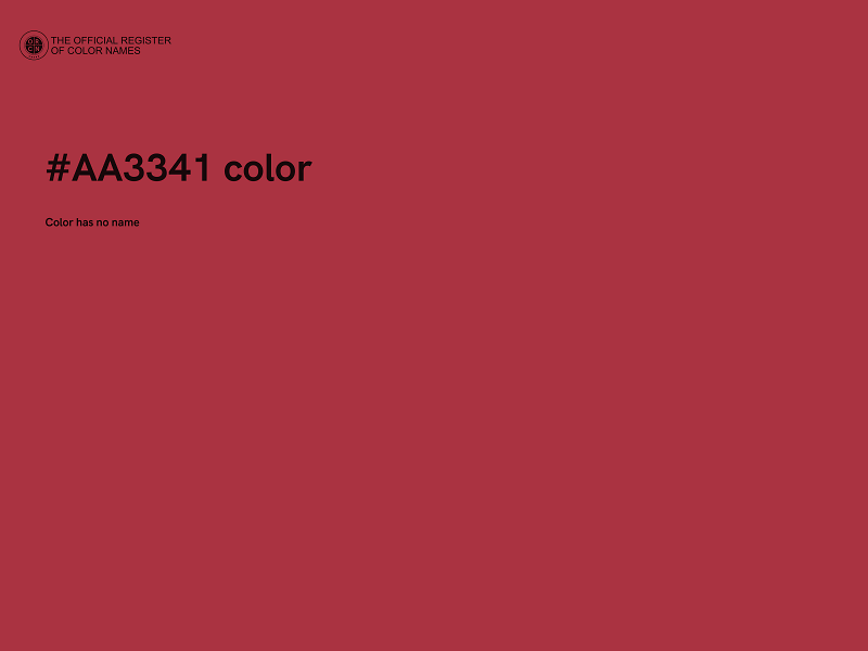 #AA3341 color image