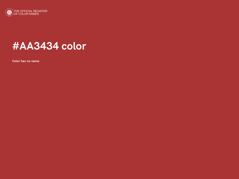#AA3434 color image