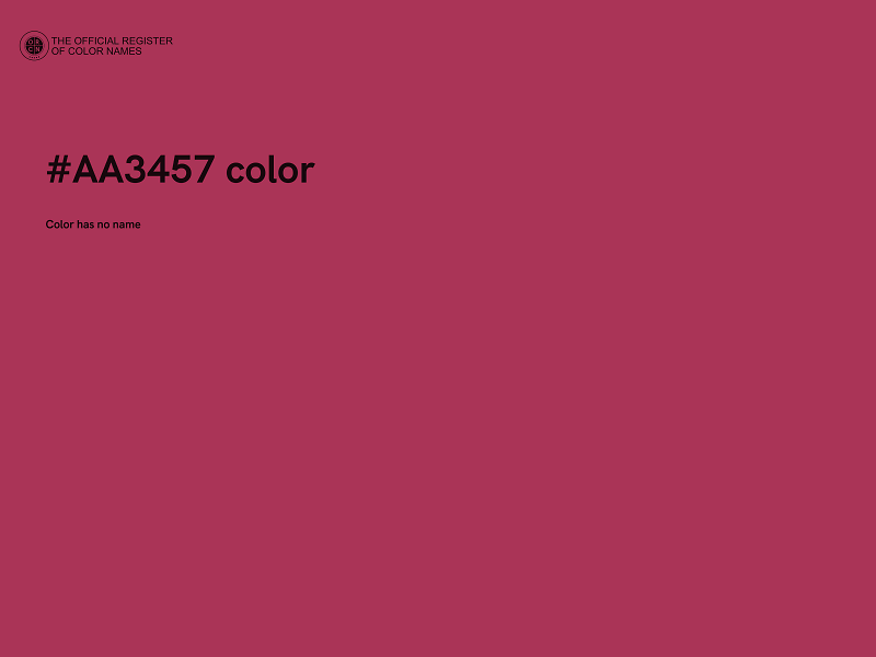 #AA3457 color image