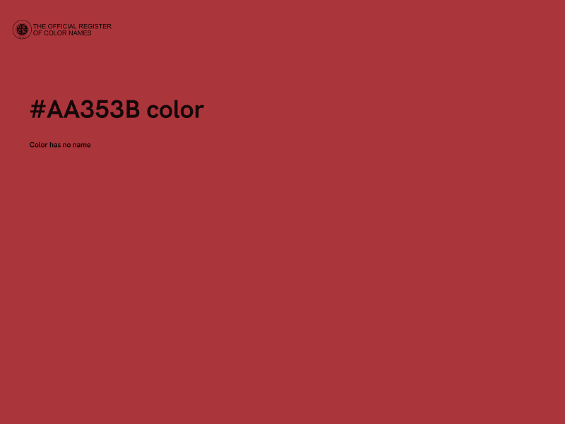 #AA353B color image