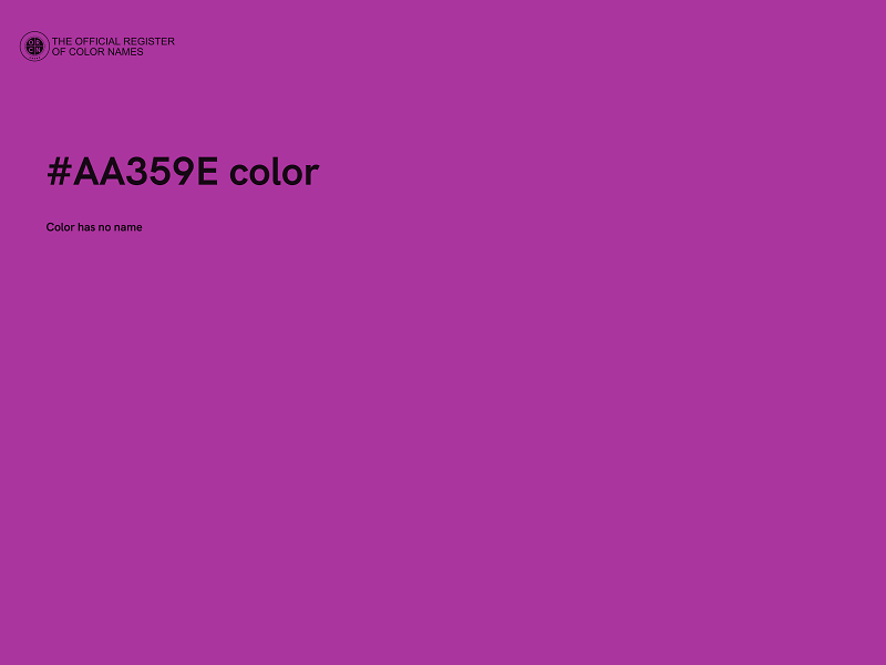 #AA359E color image