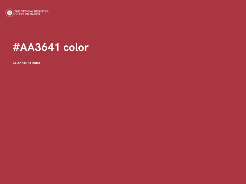#AA3641 color image