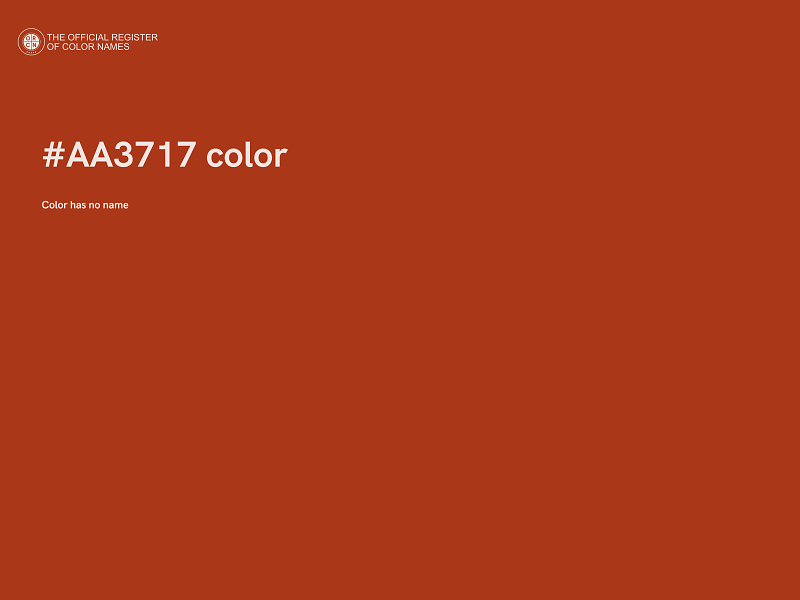 #AA3717 color image