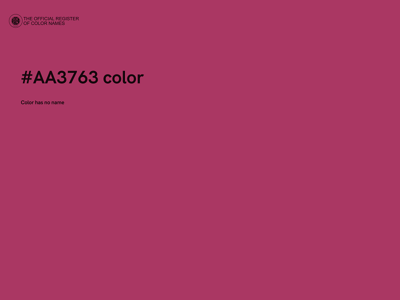 #AA3763 color image