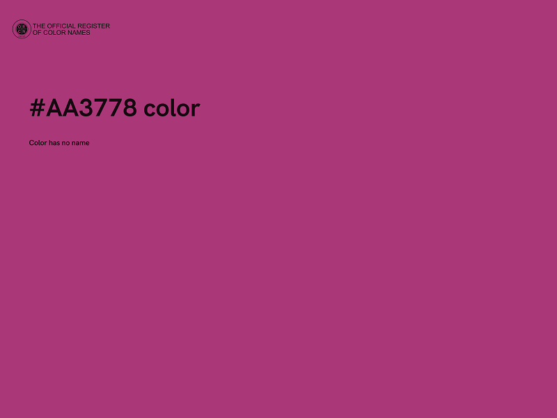#AA3778 color image