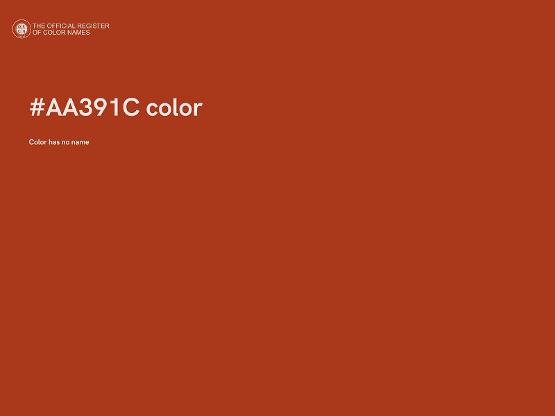 #AA391C color image