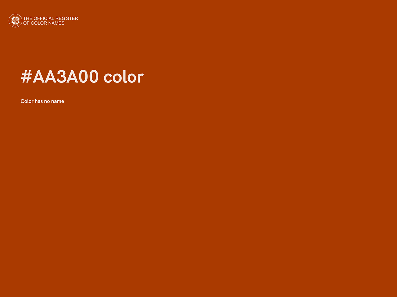 #AA3A00 color image