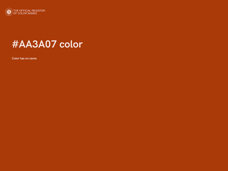 #AA3A07 color image