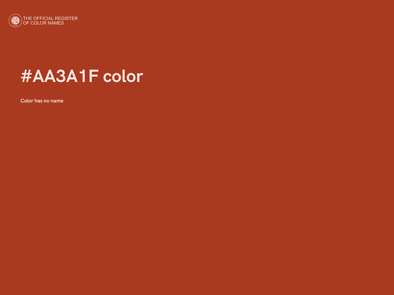 #AA3A1F color image