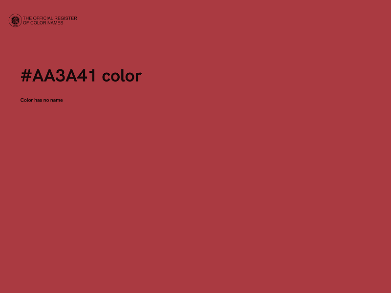 #AA3A41 color image