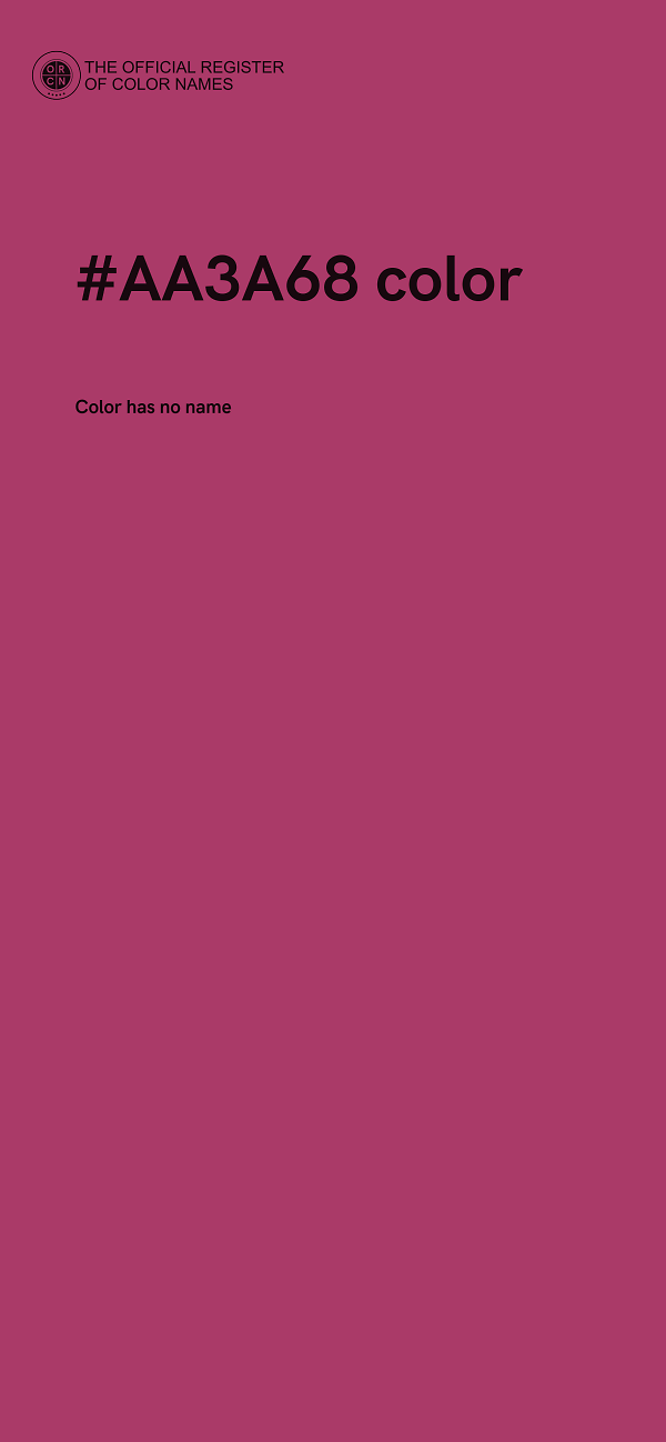 #AA3A68 color image