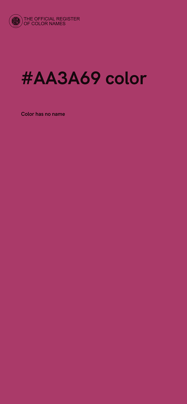 #AA3A69 color image