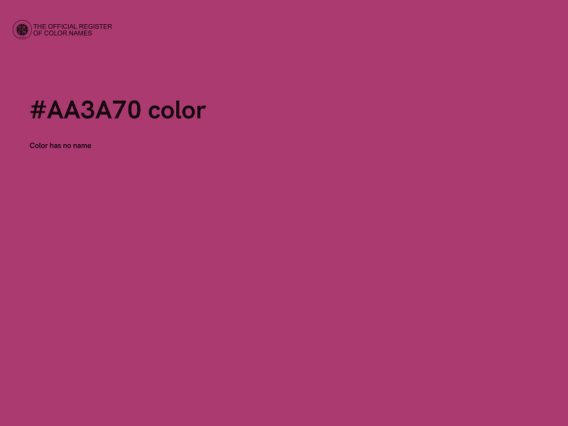 #AA3A70 color image